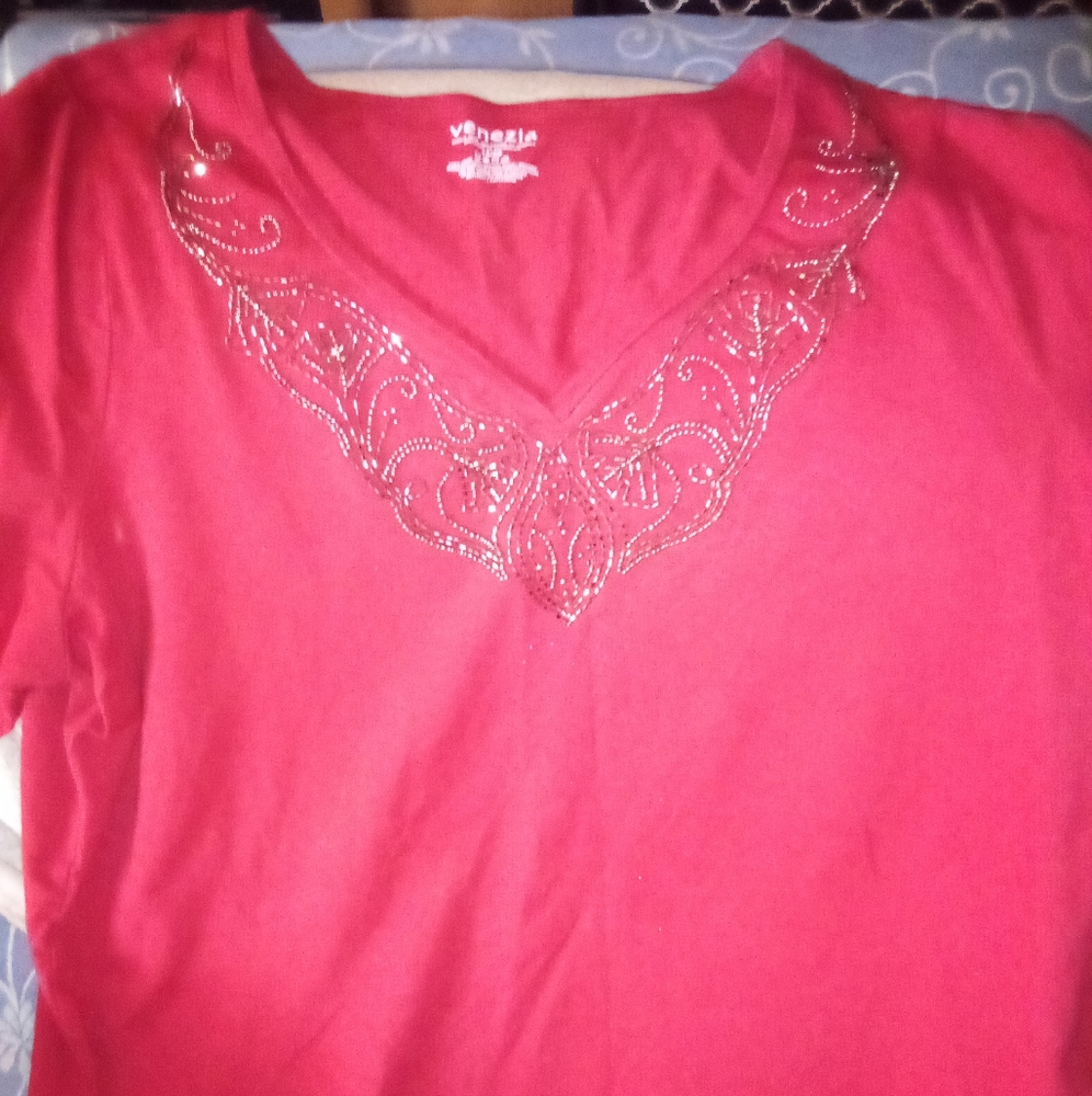 Red long sleeve shirt